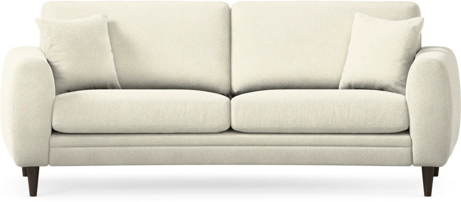 Eden - 2,5-sits soffa svängd - Vit