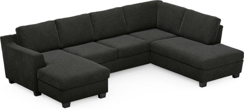 Friday - 3-sits soffa med schäslong vänster och divan höger - Grå