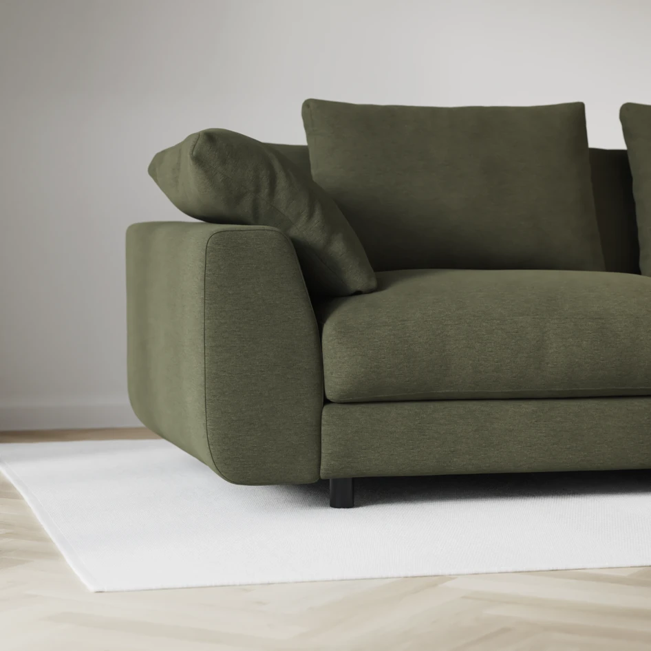 Amie - 3-sits soffa - Grön