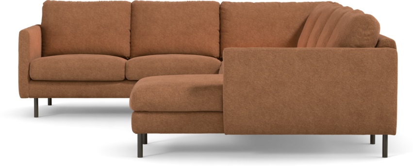 Madison Lux - Hörnsoffa med schäslong höger - Orange