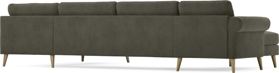 Bridge - 3-sits soffa med schäslong vänster och divan höger - Grå