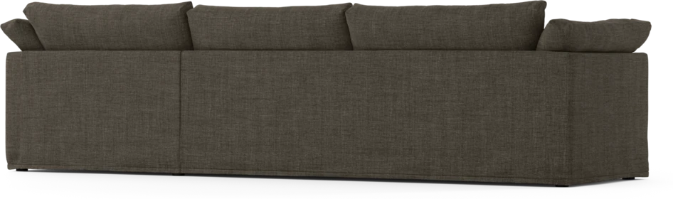 Cherrie - 3-sits soffa med schäslong höger, med kappa - Brun