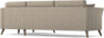Eden - 2,5-sits soffa med schäslong - Beige