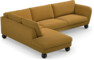 Madison - 3-sits soffa med divan vänster - Gul