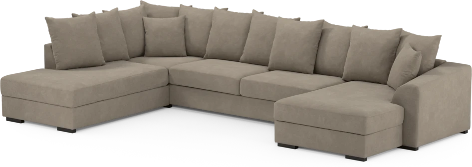 Town - 3-sits soffa med divan vänster och schäslong höger - Beige