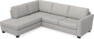 Friday - 2,5-sits soffa med divan vänster - Vit