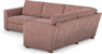 Friday - Hörnsoffa, 2,5+1,5-sits - Rosa