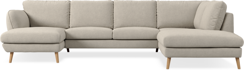Madison Lux - 2-sits soffa med schäslong vänster och divan höger - Beige