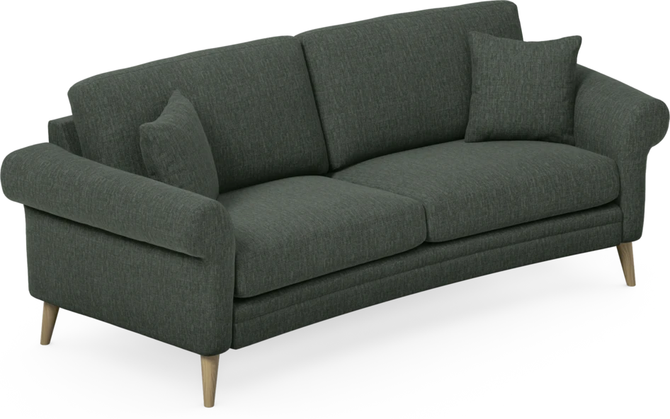 Eden - 2,5-sits soffa svängd - Grön
