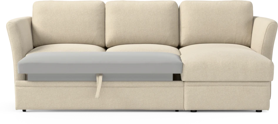 Öland - Bäddsoffa med schäslong höger - Beige