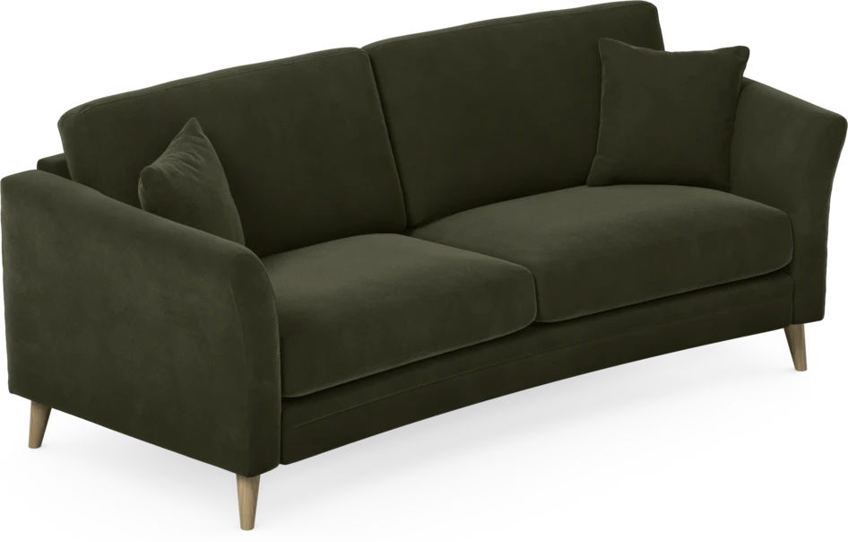 Eden - 2,5-sits soffa svängd - Grön