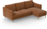 Madison - 2-sits soffa med schäslong höger - Orange