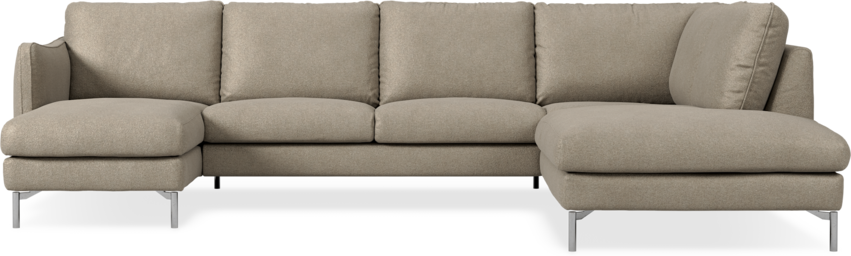 Madison Lux - 2-sits soffa med schäslong vänster och divan höger - Beige