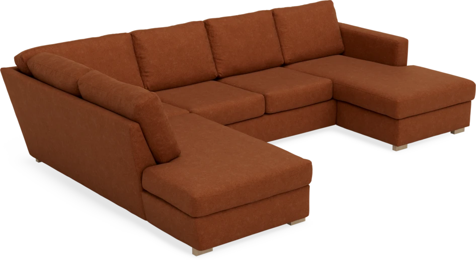 Friday - 3-sits soffa med divan vänster och schäslong höger - Orange