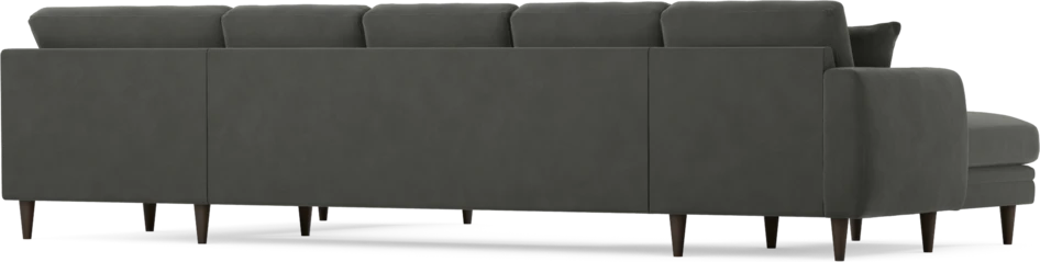 Eden - 3-sits soffa med schäslong vänster och divan höger - Grå