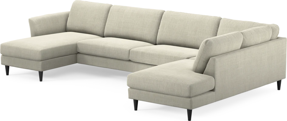 Bridge - 3-sits soffa med schäslong vänster och divan höger - Beige