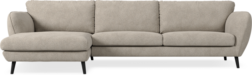 Madison Lux - 3-sits soffa med schäslong vänster - Vit