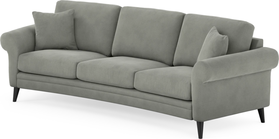Eden - 3-sits soffa svängd - Grå