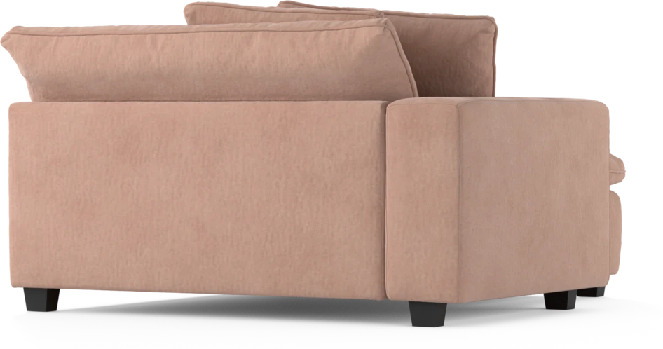 Bellora - Schäslong XL med armstöd vänster - Rosa