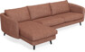 Madison - 3-sits soffa med schäslong vänster - Röd