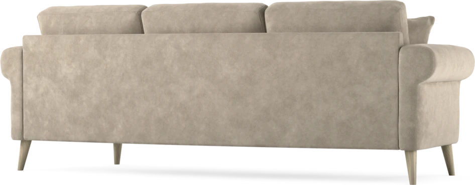 Eden - 3-sits soffa svängd - Beige