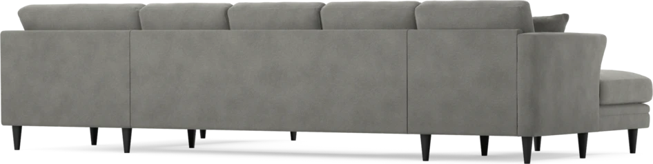 Eden - 3-sits soffa med schäslong vänster och divan höger - Grå