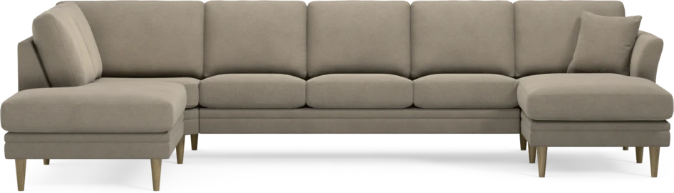 Eden - 3-sits soffa med divan vänster och schäslong höger - Beige