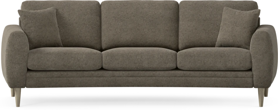 Eden - 3-sits soffa svängd - Brun
