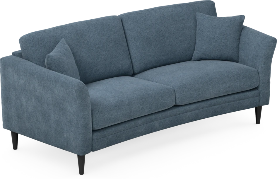 Eden - 2,5-sits soffa svängd - Blå
