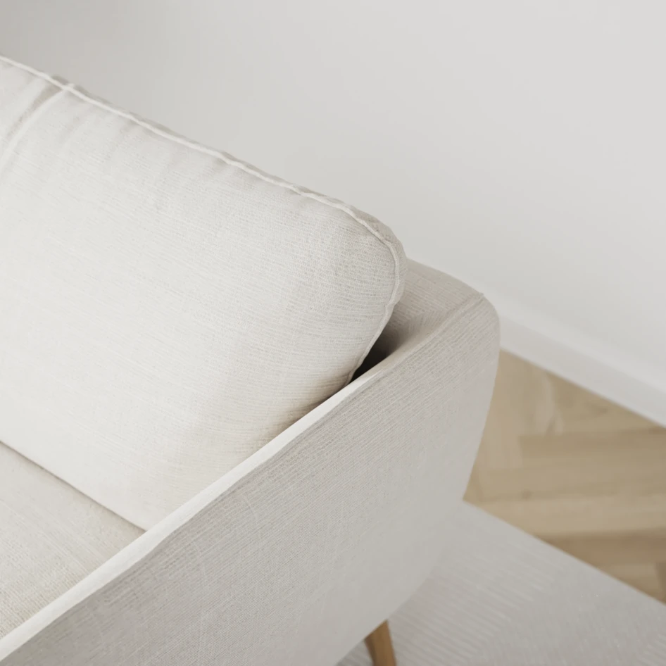 Madison Klädsel - Klädsel till 3-sits soffa - Vit