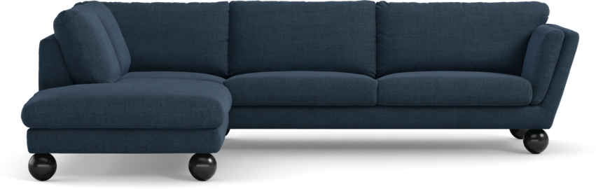 Madison - 3-sits soffa med divan vänster - Blå