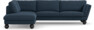 Madison - 3-sits soffa med divan vänster - Blå