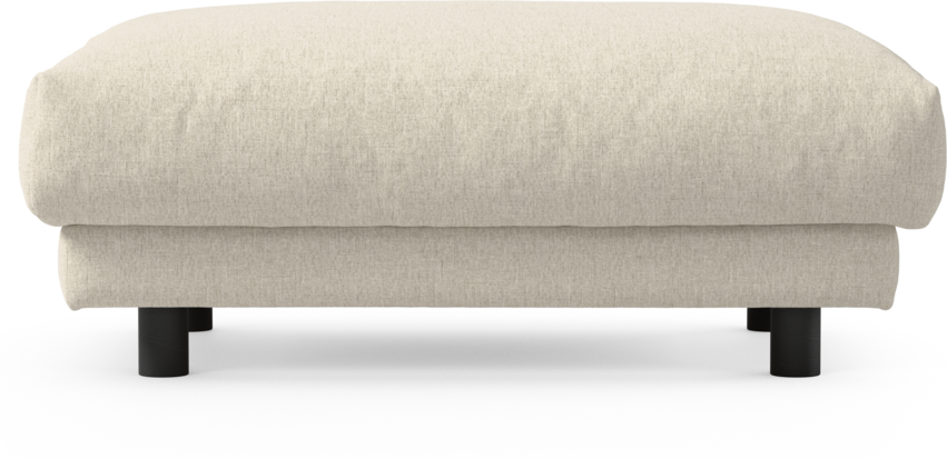 Cherrie - Fotpall 100, fast klädsel - Beige