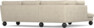 Madison Lux - 2-sits soffa med divan vänster - Beige