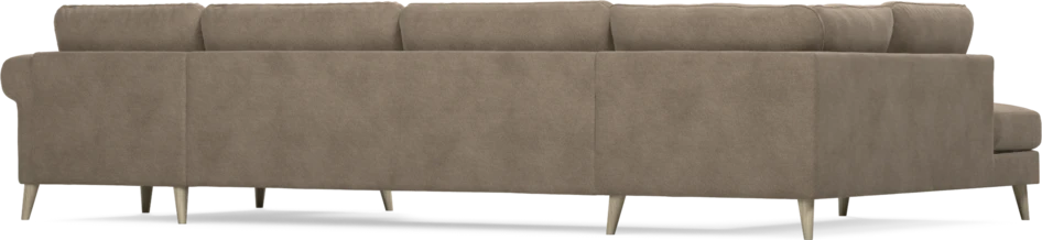 Bridge - 3-sits soffa med divan vänster och schäslong höger - Brun
