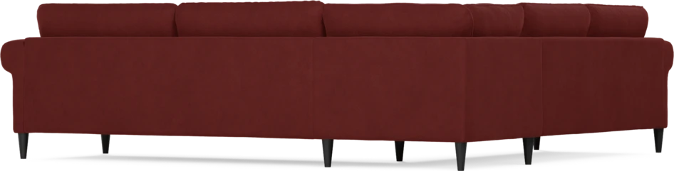 Bridge - Hörnsoffa, 2+3-sits - Röd