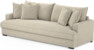 Mila - 4-sits soffa, hel dyna - Beige