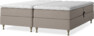 Delux Sense - Ställbar säng, dubbelsäng med bäddmadrass - Beige