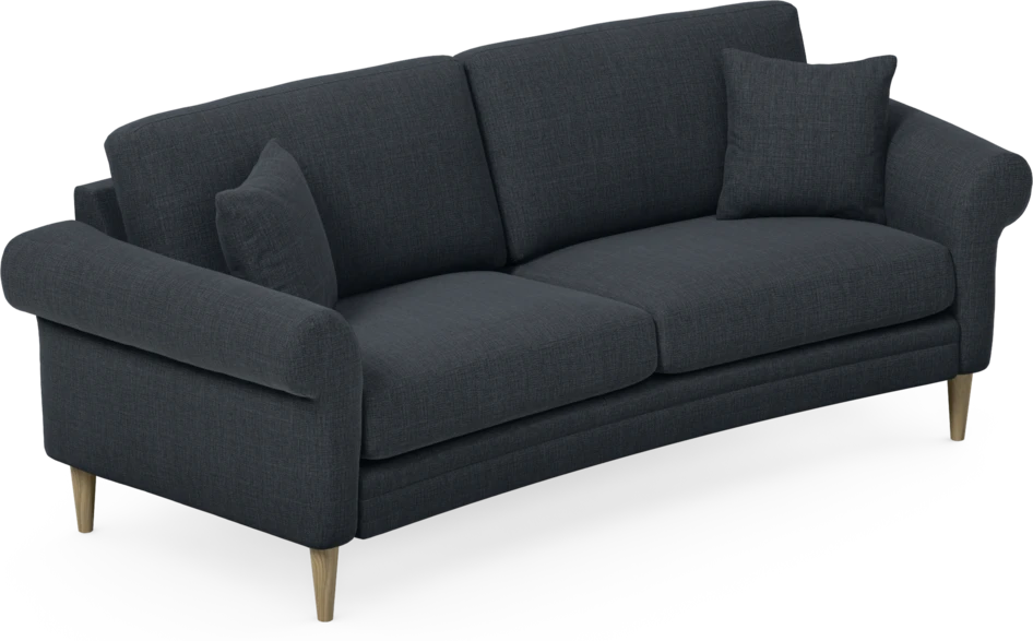 Eden - 2,5-sits soffa svängd - Blå