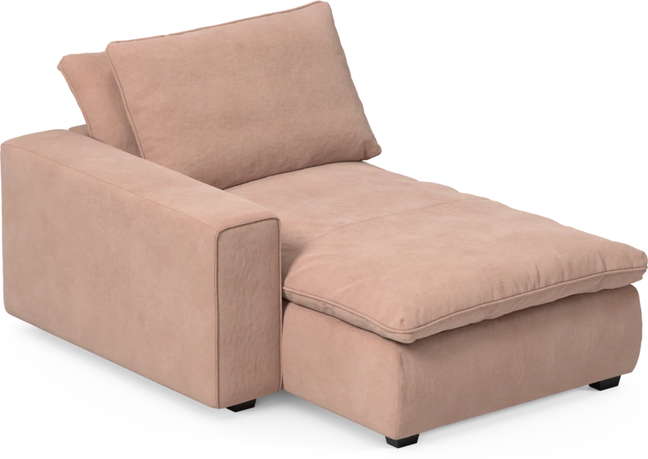 Bellora - Schäslong med armstöd vänster - Rosa