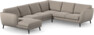 Madison Lux - Hörnsoffa med schäslong vänster - Beige