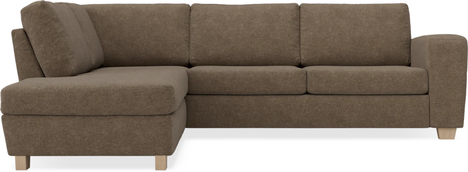 Friday - 2,5-sits soffa med divan vänster - Brun