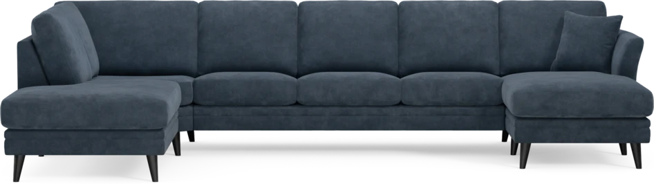 Eden - 3-sits soffa med divan vänster och schäslong höger - Blå