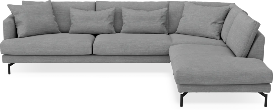 Harper - 3-sits soffa med divan höger - Grå