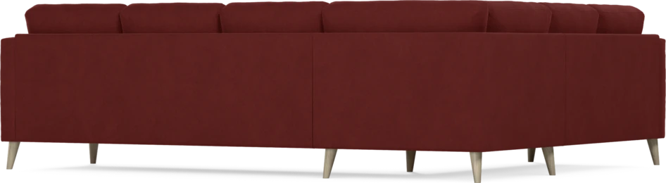 Eden - Hörnsoffa, 2+3-sits - Röd