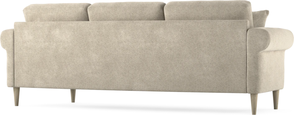 Eden - 3-sits soffa svängd - Beige
