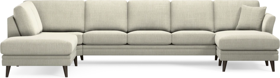 Eden - 3-sits soffa med divan vänster och schäslong höger - Beige