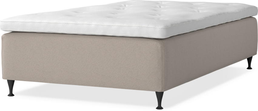 Delux Dream - Ramsäng, enkelsäng med bäddmadrass - Beige