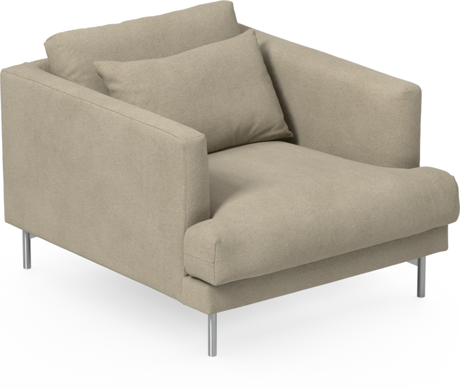 Harper - Fåtölj, 75 cm - Beige