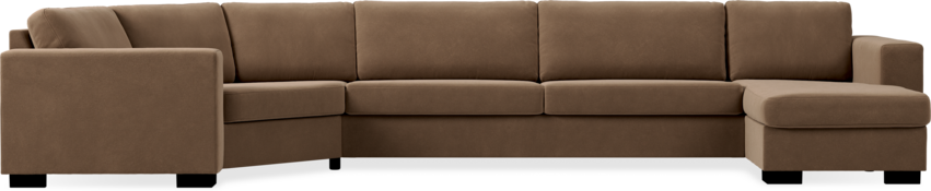Nevada - 4-sits soffa med cosy hörn vänster och schäslong höger - Beige